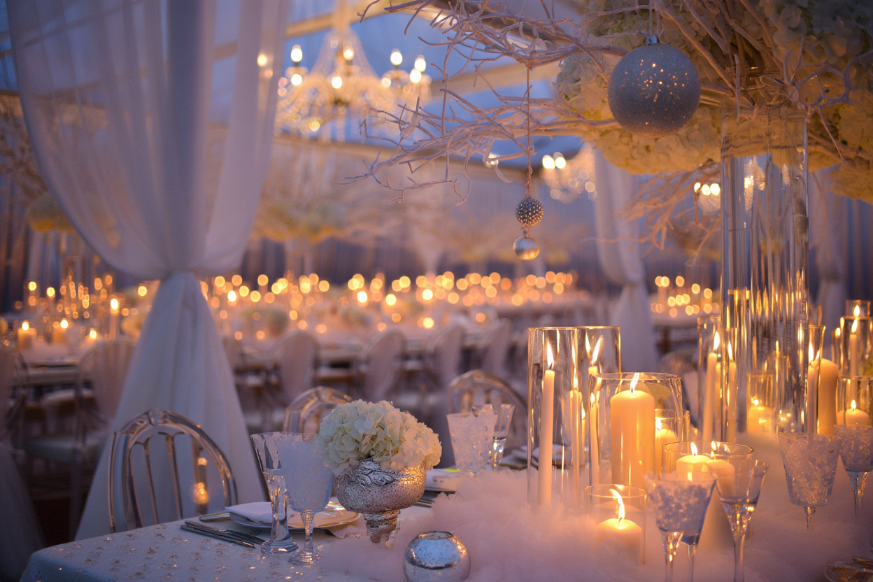 Kış Düğünü Dekorasyon