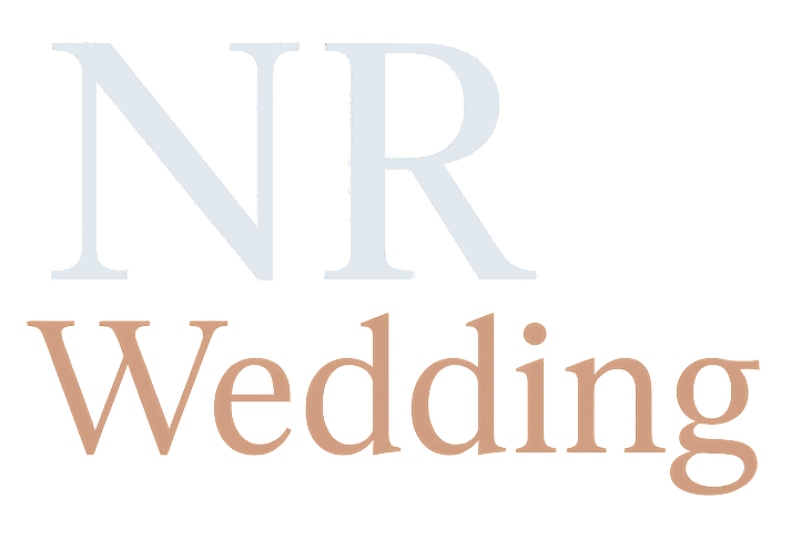 NR Wedding Logo Beyaz
